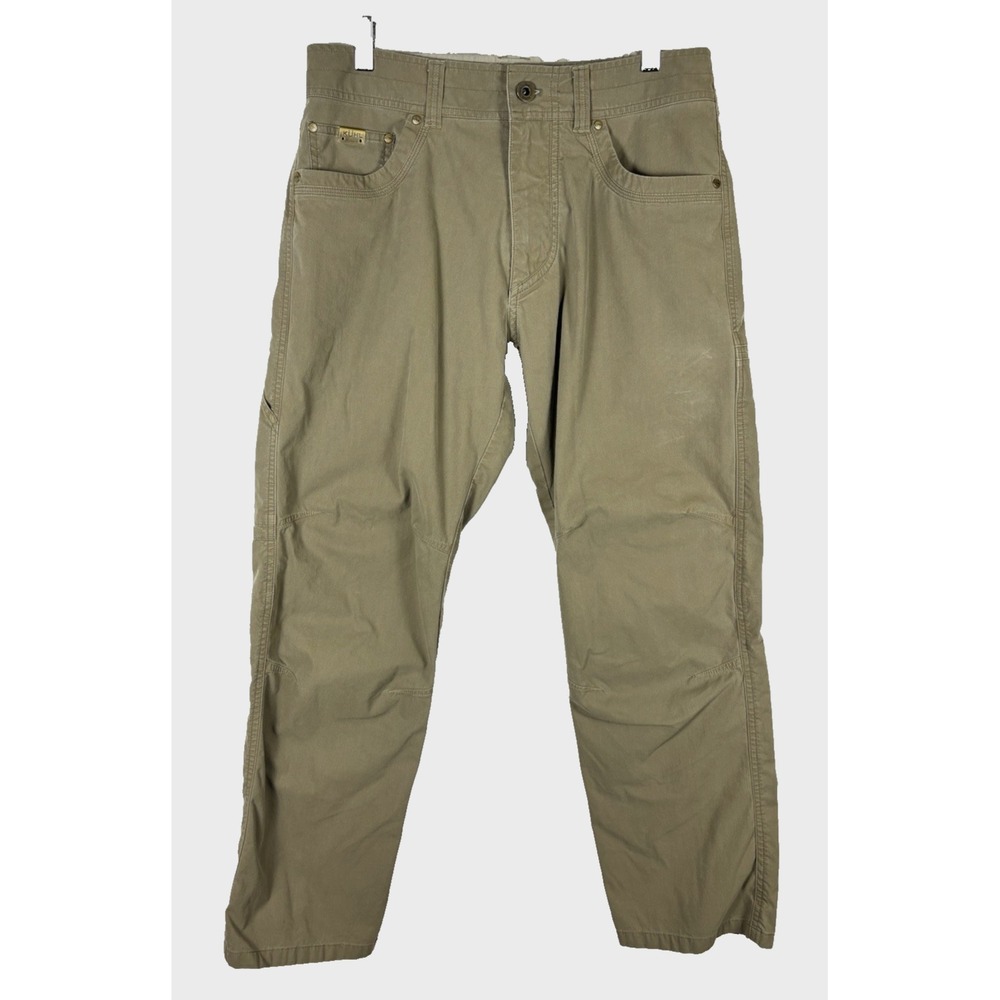 Kuhl Revolvr Mens Pants Sz 32X30 Vintage Patina Khaki Outdoor Hiking Trail Wear